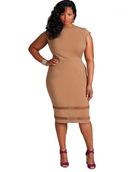 

yarn lady female clothing plus size summer dresses sleeveless o-neck dress skinny designer panelled net, Black;gray