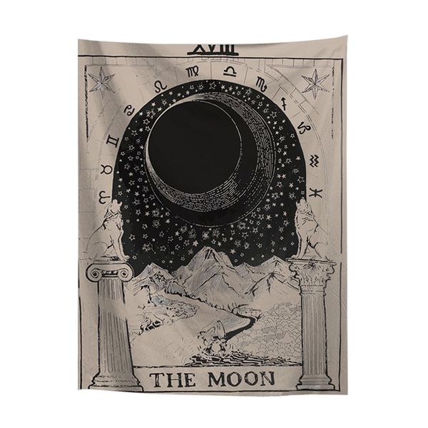

tarot tapestry magical moon sun wall hanging home decor throw cover polyester