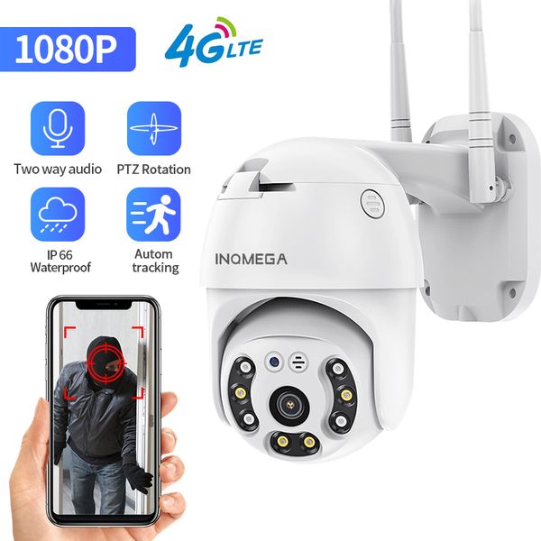 

mini cameras inqmega 4g camera wifi 2mp 1080p ptz dome wireless gsm sim card ip security outdoor cctv p2p ir night vision 30m