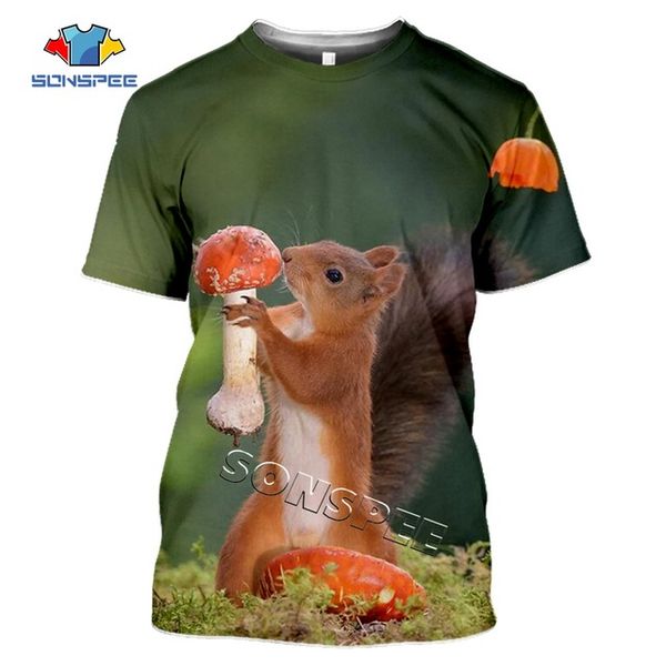 

animal squirrel summer homme 3d print shirts aesthetic kawaii kawaii men clothing