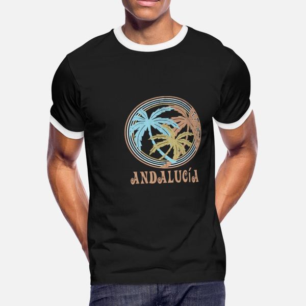 

andalusia t shirt men character cotton s-3xl pictures fitness funny casual spring autumn letters shirt