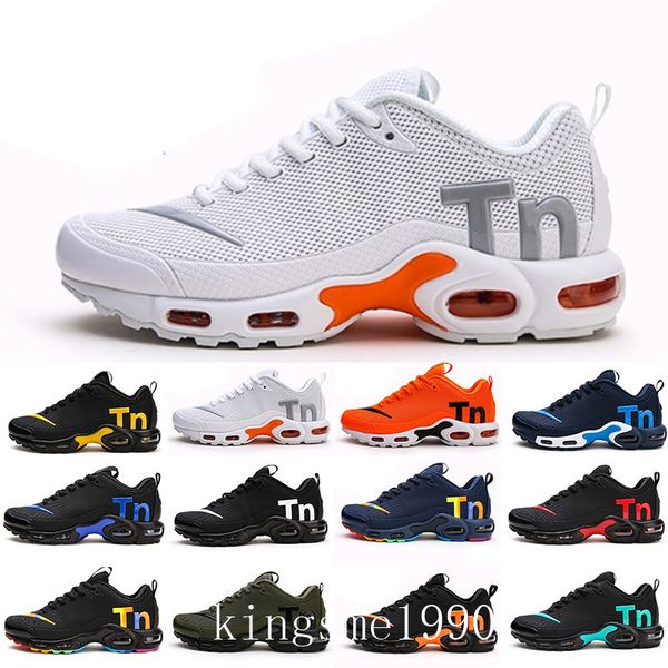 

2019 designer mercurial tn men shoes fashion womens sneakers chaussures femme tn kpu triple s sports trainers cushion sizes eur40-46 by-4l, Black