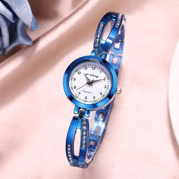 

fashion new simple trend women small alloy metal roma bracelet watches wholesale ladies leisure creative colourful gift watches, Slivery;brown