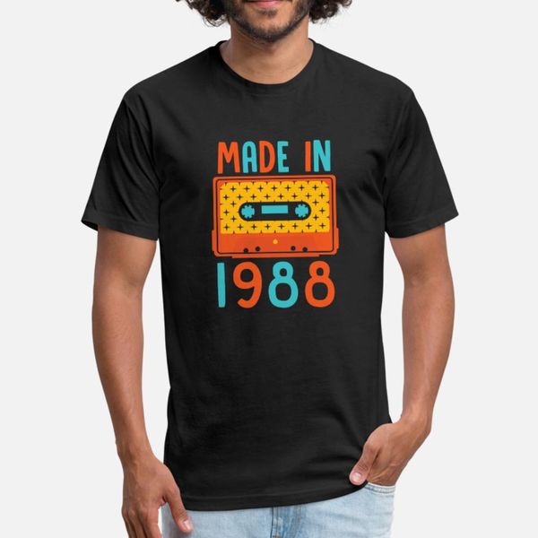 

made in 1988 t shirt men design tee shirt s-3xl costume sunlight comfortable summer style outfit shirt