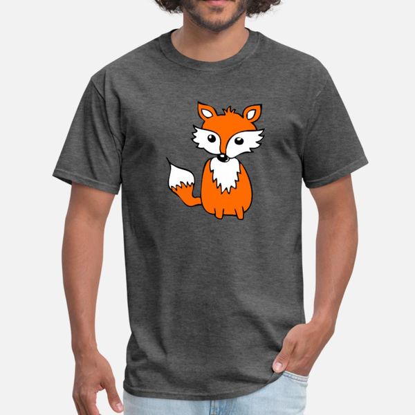 

fox t shirt men printing tee shirt round neck slim loose authentic summer slim shirt
