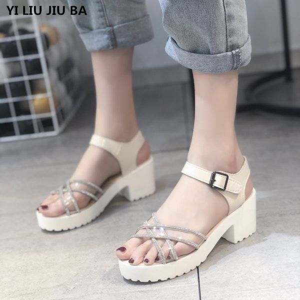 

new summer women sandals high heels women shoes open toe sandals shoes woman casual party wedding pumps zapatos mujer, Black