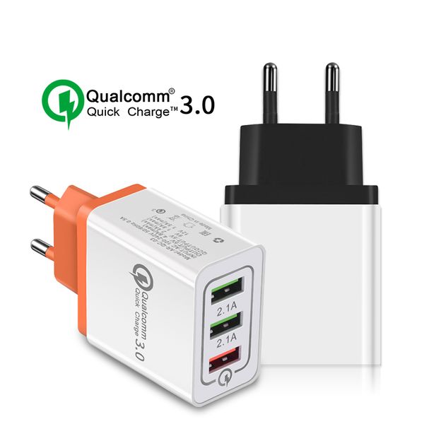 

quick charge qc 3.0 5v 3a usb charger fast charging adapter 3 mobile phone for iphone xr xs max x 7 8 chargers