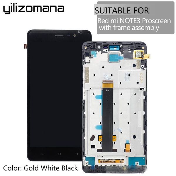 

yilizomana original replacement lcd display digitizer touch screen assembly with frame for xiaomi redmi hongmi note 3 pro tools