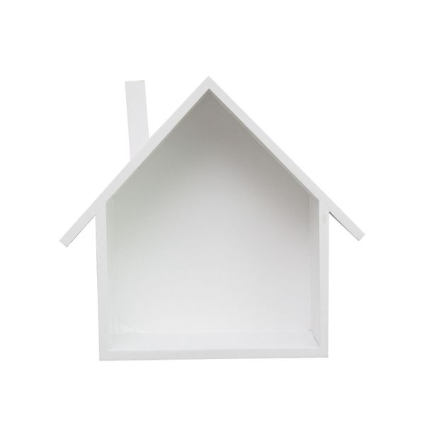 

rustic tanding wooden wall shelf house shaped home decor storage holder diy