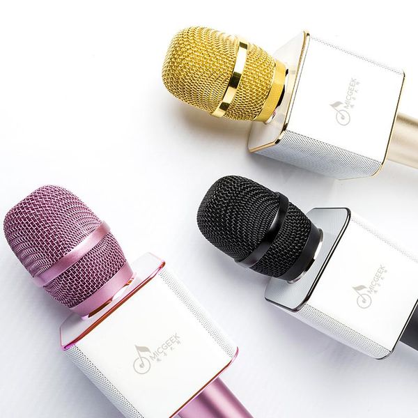 

cgjxsbrand q9 magic bluetooth karaoke microphone wireless professional player speaker with carring case for iphone android