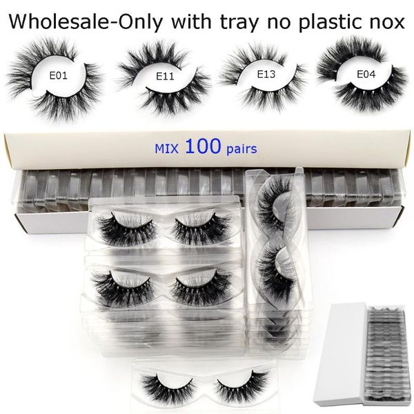 

false eyelashes 30/40/60/80/100/120pairs/pack viso3d mink bulk makeup wholesale lashes extension maquillaje faux cils