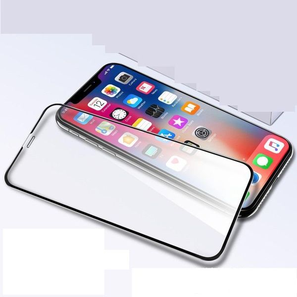 

9h full cover tempered glass screen protector silk printed for iphone 11 pro 11 pro max xr xs max 6 7 8 plus 500pcs/lot no retail package