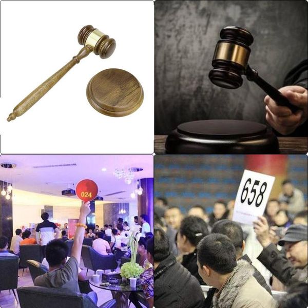 

durable wooden handmade craft lawyer judge auction hammer gavel court decor
