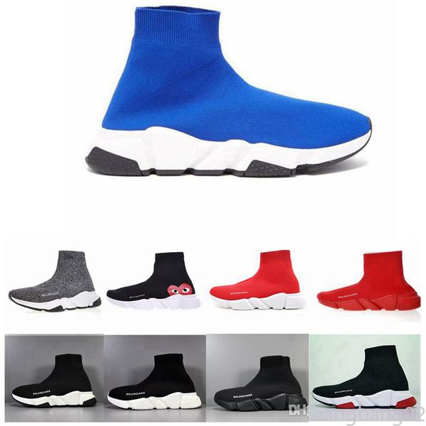 

2020 new speed socks trainer black shoes men women platform golden fashion sneakers sock bb02