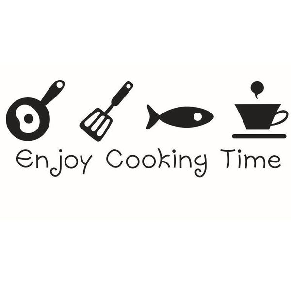 

mural home decor removable pvc english words wall sticker art kitchen cute