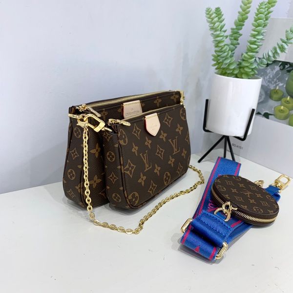 три штучных стили сумки мульти pochette аксессуары мода женщины малые l цветок сумка цепи crossbody кожаные сумки кошельки