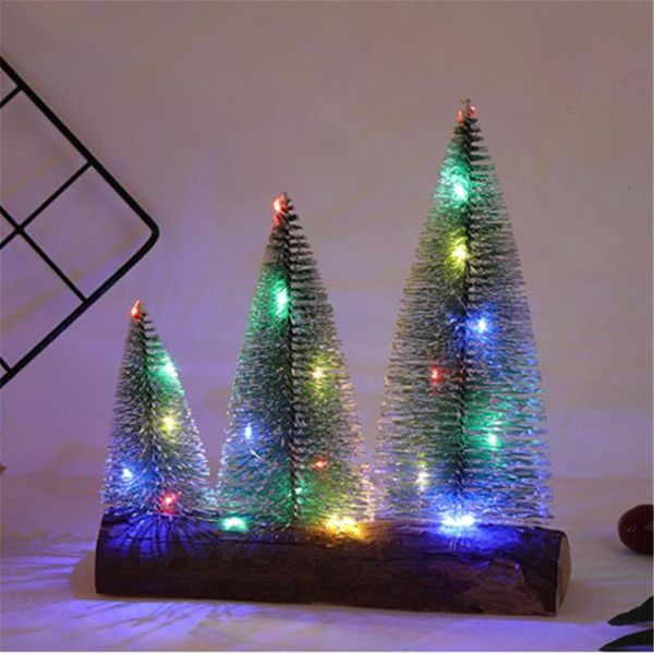 

christmas decorations led mini tree table deskornament decoration for home