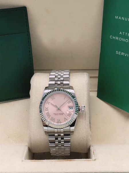 

datejust женщин новая сталь качества механические нержавеющей стали 316l 31мм автоподзаводом часы дорогих наручные часы, Slivery;brown