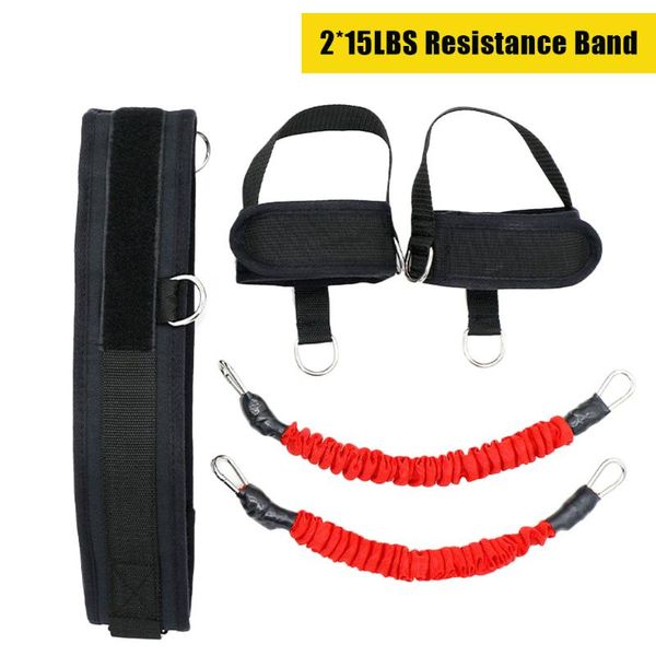 

30lbs latex bounce elastic rope trainer squat strength hips leg training rope legs strength and agility training belt
