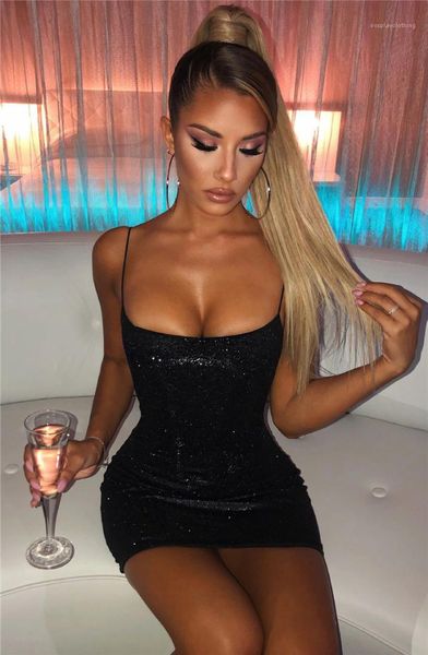 

dresses fashion shiny solid color spaghetti strap womens designer dresses casual females clothing womens designer, Black;gray