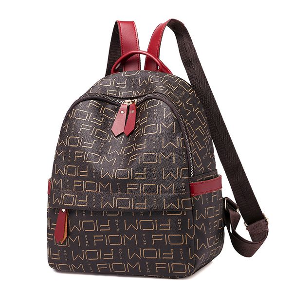 

leather luggage tag2020 backpack womens new korean-style all-match british womens backpack large capacity travel casual backpack fashion pur