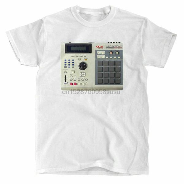 

men's t-shirts neu akai mpc2000xl - mpc white t-shirt ships fast street wear fashion tee shirt, White;black