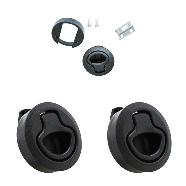 

2pcs nylon 2'' flush pull locker hatch latch marine boat yacht lift handle