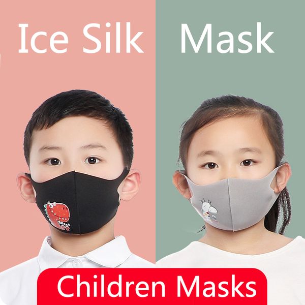 

designer pm2.5 protective masks boys girls cartoon mouth face masks kids anti-dust breathable earloop washable reusable cotton breathable