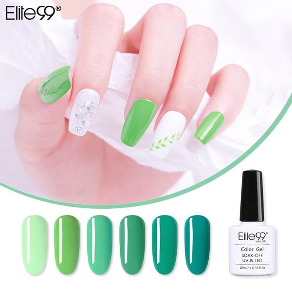 

nail gel elite99 10ml turquoise polish uv art varnish hybrid soak off green color lacquer lucky, Red;pink