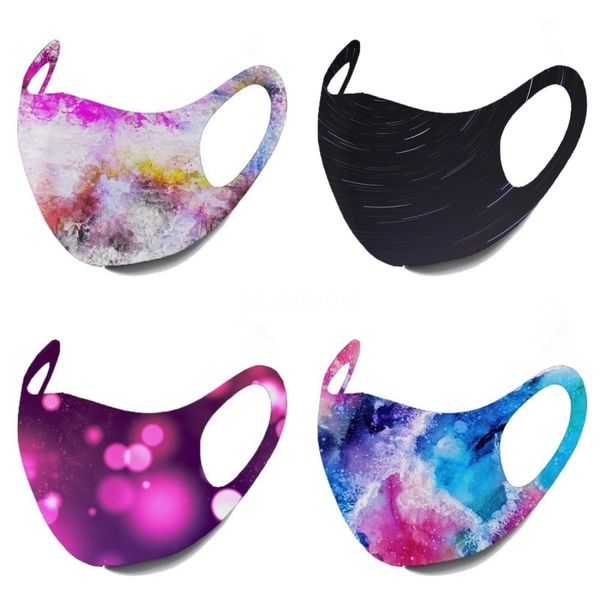 

blue lagoon funny face mask reusable cartoon print cubrebocas gato ultraviolet proof washable running riding bike protective mask uec#455