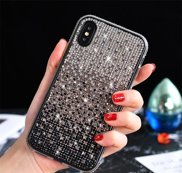 

плюс роскошный чехол xs 11 pro bling iphone 7 крышки iphone для 8 хг даймонд градиент для макс блеск телефон cases2010 ibjze