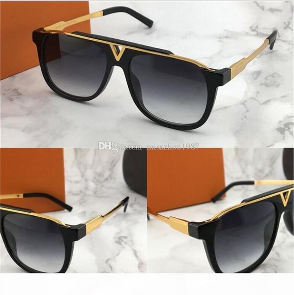 

2019 latest selling popular men women designer sunglasses square plate metal combination frame anti-uv400 lens with box, White;black