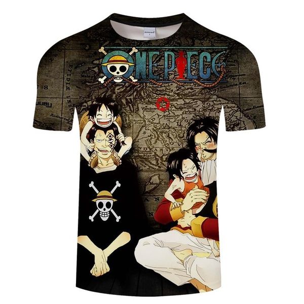

hipster anime one piece monkey d luffy print men summer asian 3d print shirts horror oversized humor men clothing