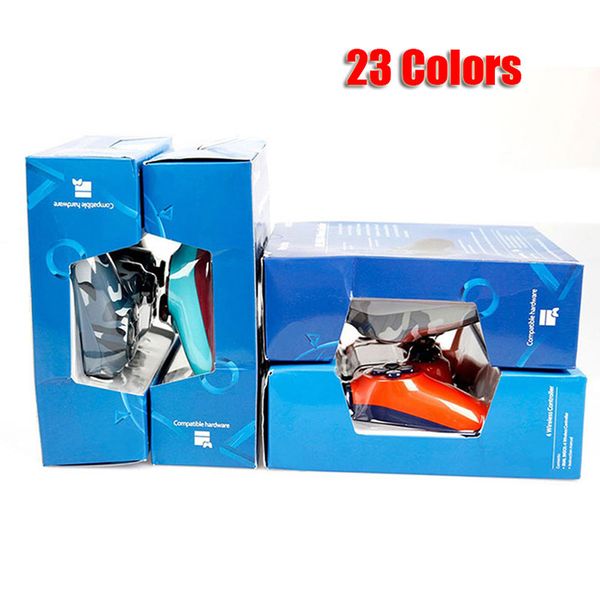 

wireless bluetooth controller for ps4 vibration joystick gamepad game controller for play station with retail box 23 colors in stock