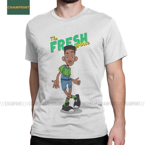 

vintage fresh prince of bel air t-shirts for men cotton t shirt will smith comedy tv show short sleeve tees summer