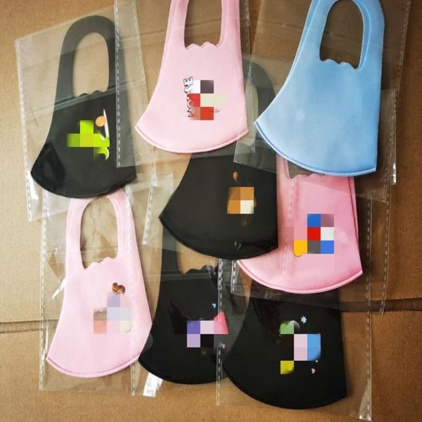 

dhl fast shipping ice silk cotton masks tools youth womens 045usd high end packaging children face mask designer masks