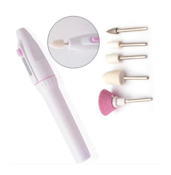 

5 in 1 manicure combination nail trimming kit electric salon shaper pedicure polish tool new multifunctional nail art upscale