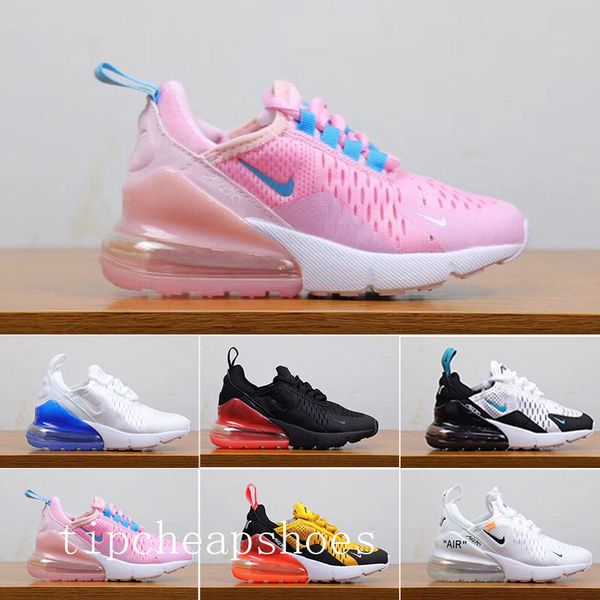 

2019 kids youth running shoes kid sneakers air run out door sports shoe trainer air cushion surface size 28-35 bb-6q, Black