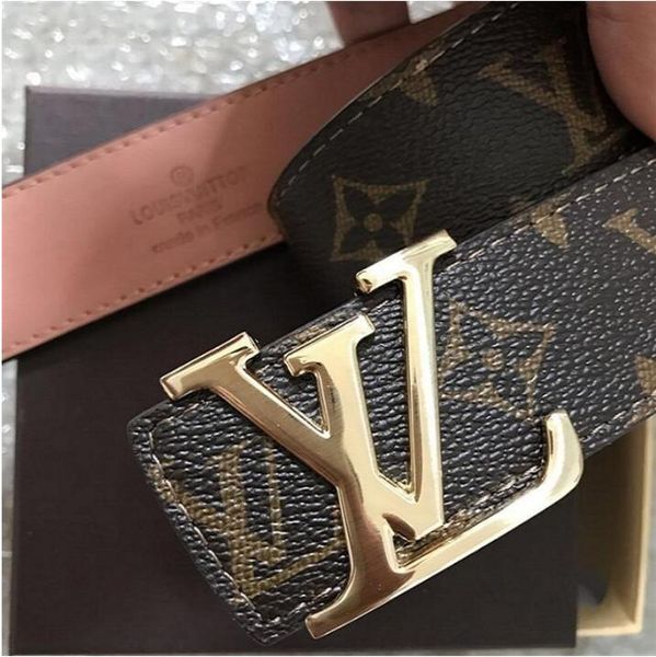 

2019 new classic black brands ceinture designer belts fashion big bead buckle belt mens womens belt ing, Black;brown