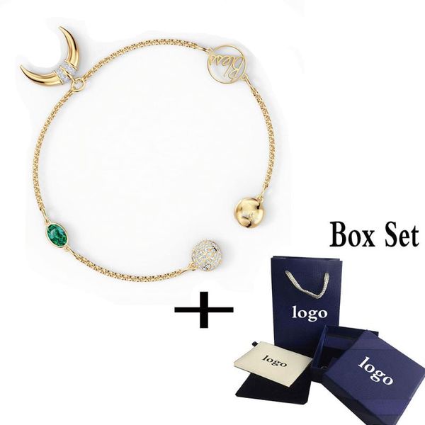 

2020 fashion swa new remix collection horn strand bracelet with modern egyptian horns decoration women romantic jewelry gifts, Black