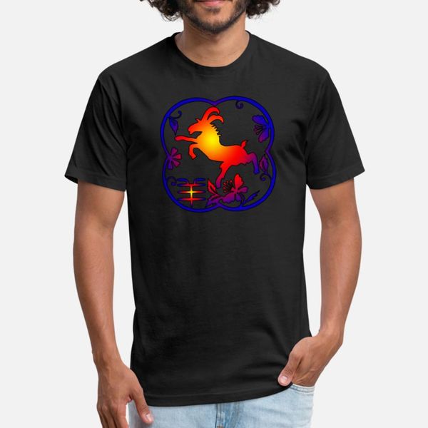 

chinese new year of the sheep ram goat t shirt men knitted tee shirt euro size s-3xl vintage graphic building spring autumn vintage shirt
