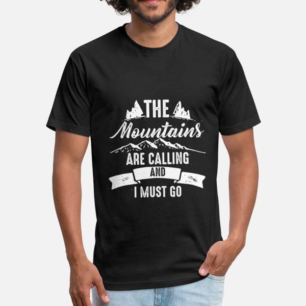 

025 camping the mountains are calling hiki t shirt men custom cotton s-3xl normal loose funny casual summer cool shirt