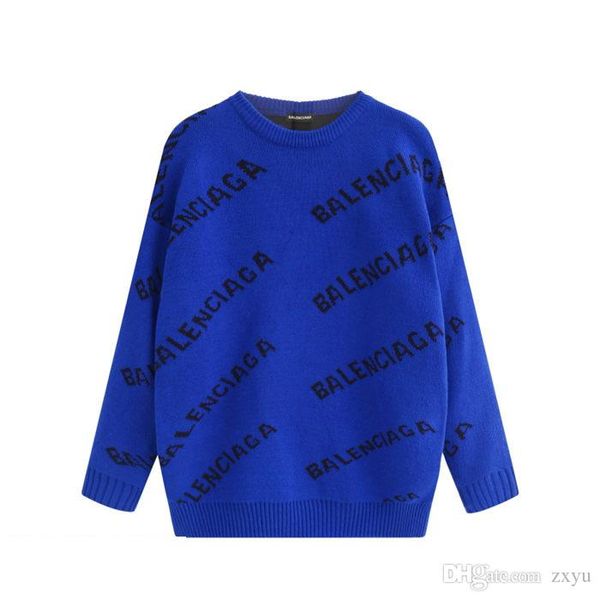 

20ss autumn / winter luxury sweater fashion men women design brand sweater pullover long sleeve letter printed couple sweaters size -xxl, White;black