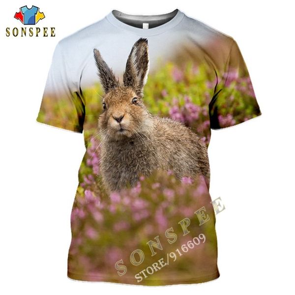 

hunting animal hare cute rabbit summer anime 3d print shirts funny hentai humor men clothing