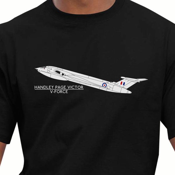 

new summer men summer style short sleeve causal tee v-force hadley page victor aircraft plain tee shirt short sleeve