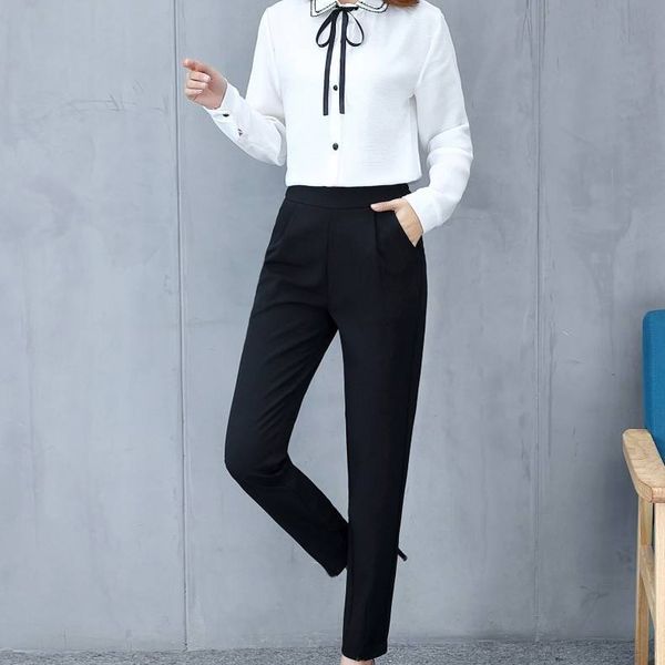 

women's pants & capris suit business suits formal, Black;white