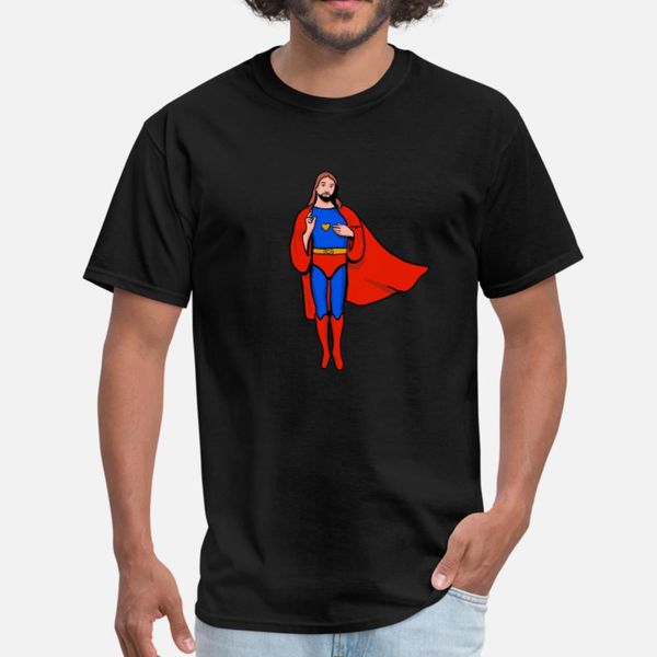 

jesus super hero t shirt men designs tee shirt s-xxxl outfit gift funny casual summer style slim shirt