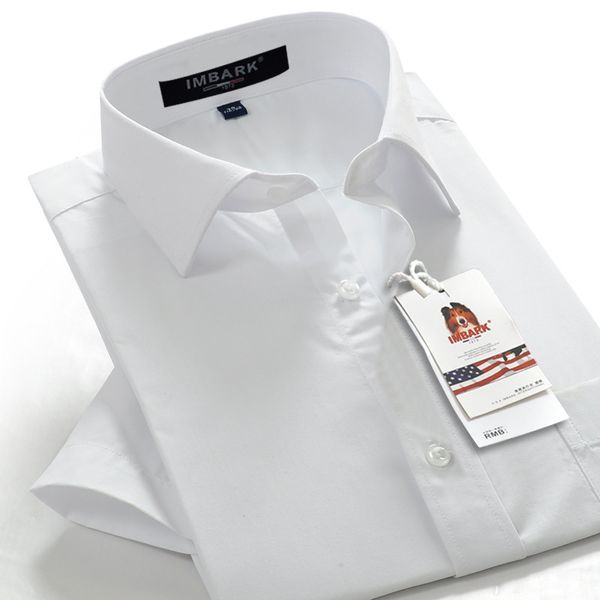 

7color men solid color shirt summer business casual plus size short white shirt brand clothes big size 10xl 9xl 8xl 7xl 6xl 5xl, White;black