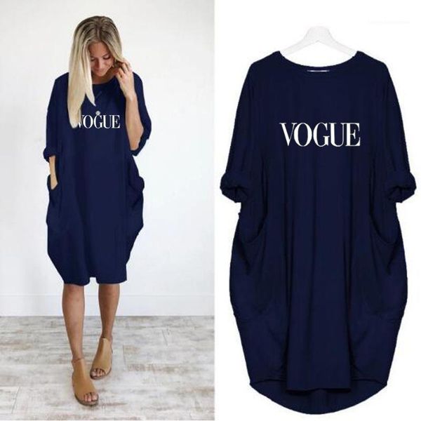 

casual dresses loose letter print womens designer dresses trendy style long sleeve females clothing solid color womens, Black;gray