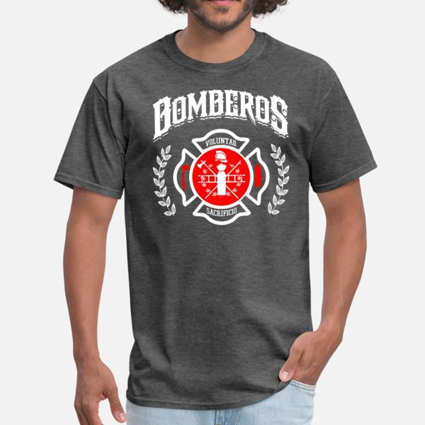 

bomberos t shirt men print short sleeve s-xxxl pictures fit basic spring autumn pattern shirt